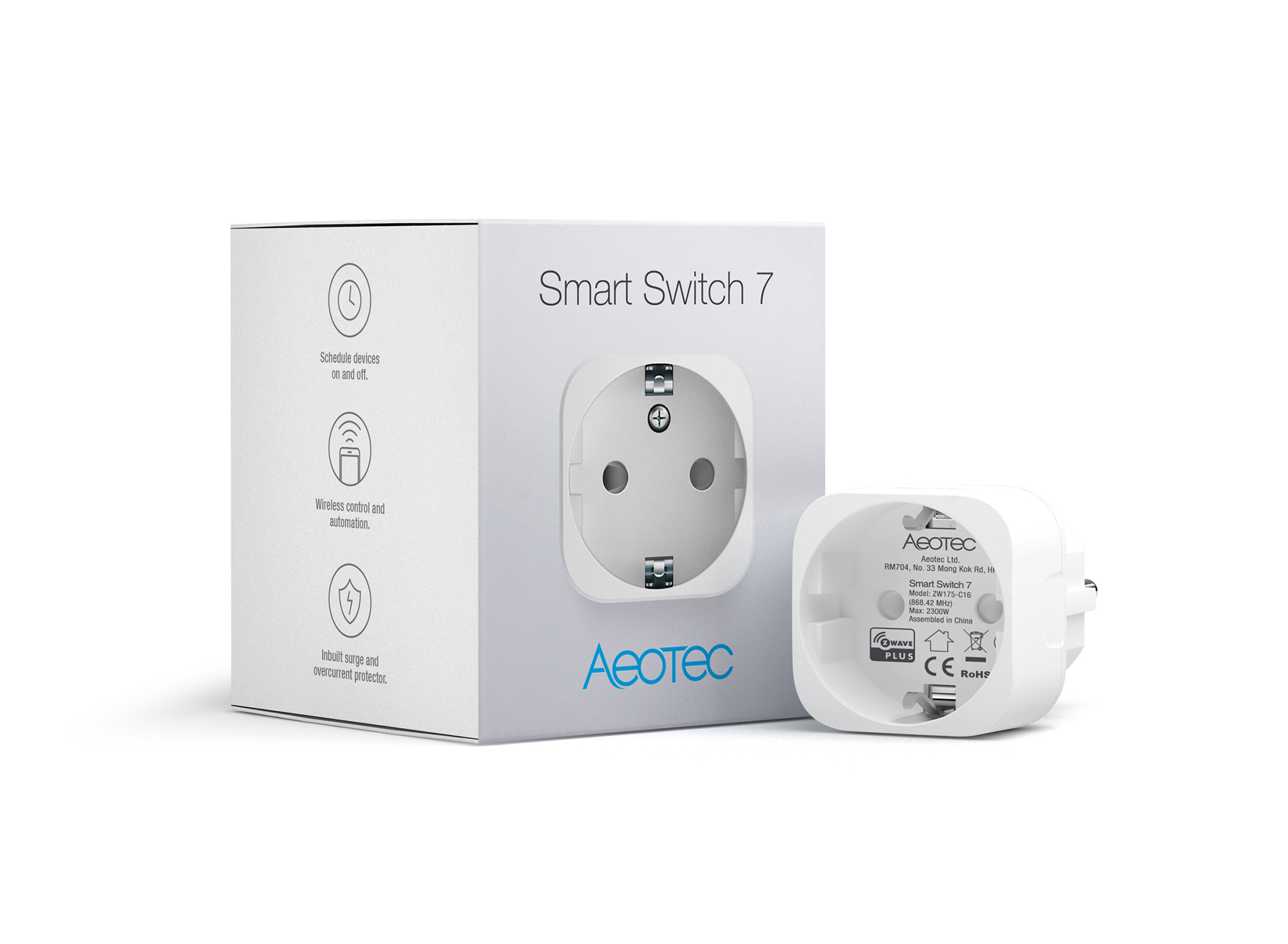 Losenlli Ajuste Z-Wave Plus Smart Power Plug EU Socket Smart Home Automatización Sistema de Alarma Inicio 1#